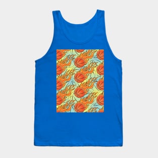 Basketball Pattern Tank Top